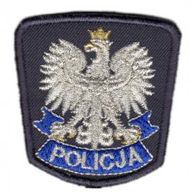 Orzełek POLICJA na czapkę gabardynową