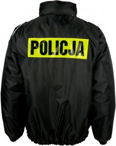 kurtka sluzbowa czarna policja przod