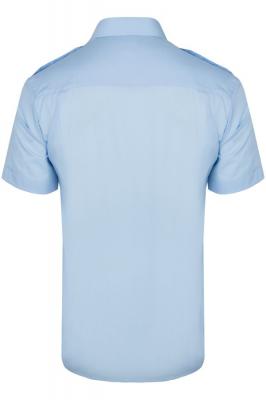 Koszula służbowa z krótkim rękawem, męska,  niebieska 