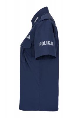 Koszula exclusive POLICJA z krótkim rękawem, damska, granatowa 
