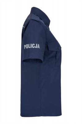 Koszula exclusive POLICJA z krótkim rękawem, damska, granatowa 