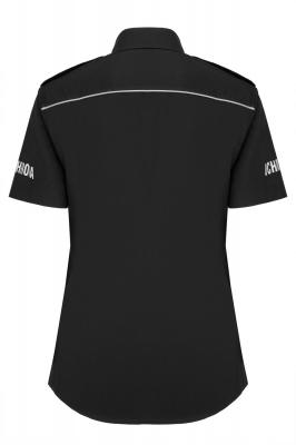 Koszula exclusive OCHRONA z krótkim rękawem, damska, czarna  