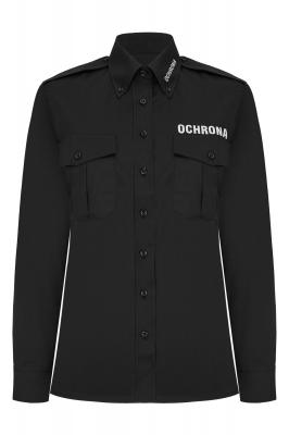 Koszula exclusive OCHRONA z długim rękawem, damska, czarna 