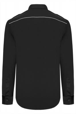 Koszula exclusive OCHRONA z długim rękawem, męska, czarna 