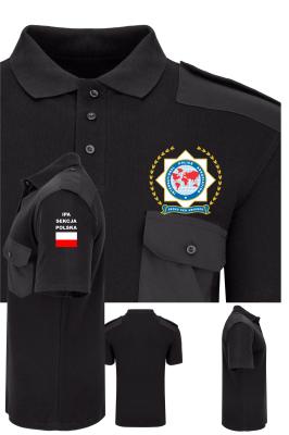 Koszulka POLO czarna IPA mod.2