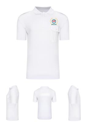 Koszulka POLO biała IPA mod.1