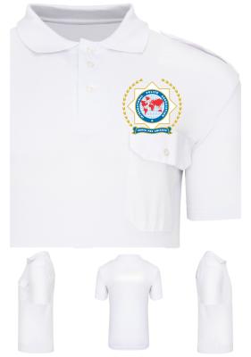 Koszulka POLO biała IPA mod.1