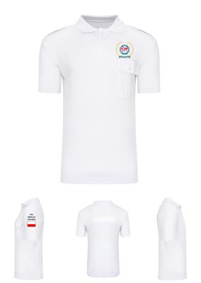 Koszulka POLO biała IPA mod.2