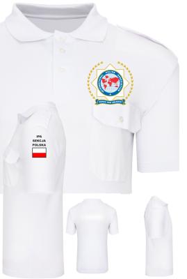 Koszulka POLO biała IPA mod.2