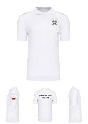 Koszulka POLO biała IPA mod.3