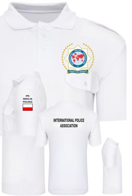 Koszulka POLO biała IPA mod.3