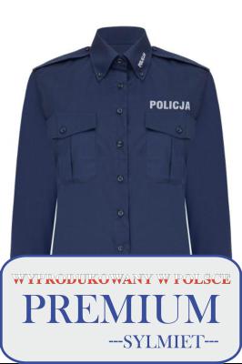 Koszula Premium POLICJA z długim rękawem, damska, granatowa 