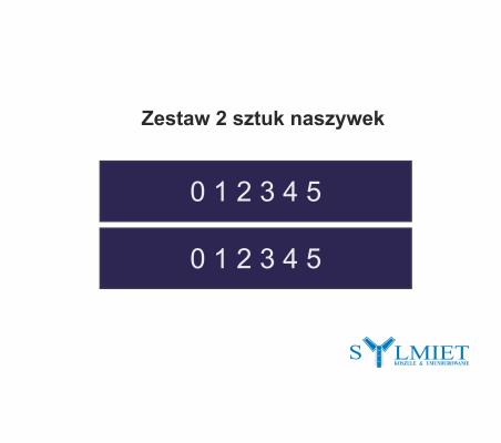 Naszywka haftowana z numerem odznaki - 2 szt.