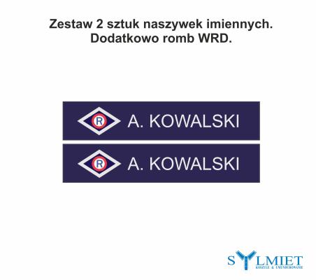 Naszywka Imienna Policyjna romb WRD - 2 szt.
