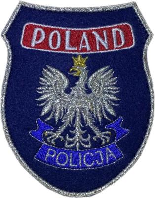 Naszywka tarcza POLAND POLICJA 
