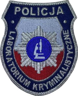 Naszywka tarcza POLICJA Laboratorium Kryminalistyczne
