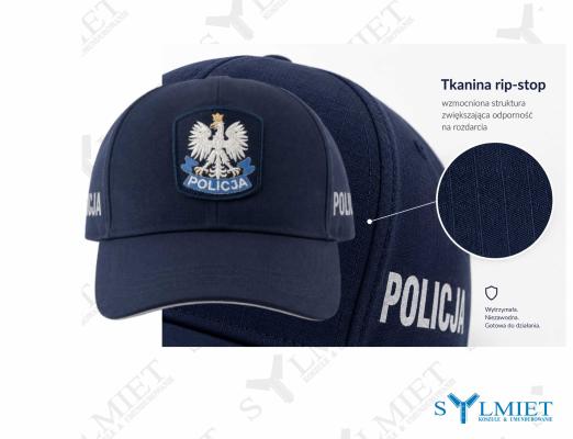 Czapka policyjna z daszkiem RIP-STOP – granatowa (2)