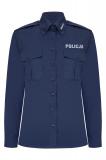 Koszula Premium POLICJA z długim rękawem, damska, granatowa 