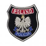 Naszywka tarcza POLAND POLICJA﻿ czarna